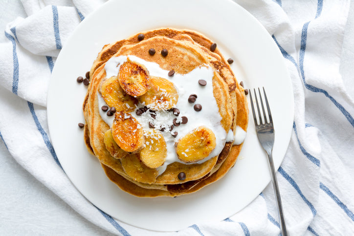 Breakfast Recipe: Vanilla Chocolate-Chip Pancakes | health, healthy lifestyle, Nashua Nutrition and 