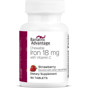 Bariatric Advantage - Chewable Iron - Strawberry - 18mg - 90 Count - Vitamins & Minerals - Nashua Nutrition