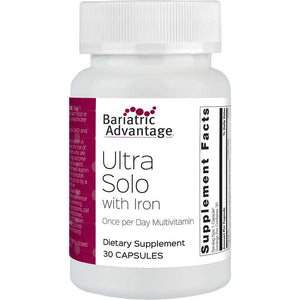 Bariatric Advantage - Ultra Solo Multi Formula with Iron - 1 Per Day - 30 Capsules - Vitamins & Minerals - Nashua Nutrition