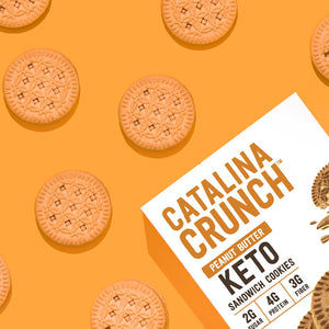 Catalina Crunch - Keto Sandwich Cookies - Peanut Butter - 8 Servings/Box - Breakfast Items - Nashua Nutrition