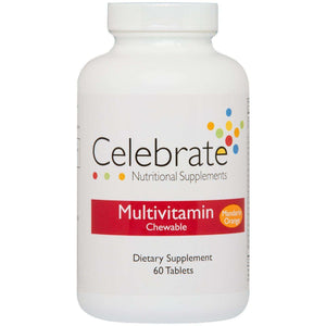 Celebrate Vitamins - Multivitamin - Chewable - Mandarin Orange - 60 Tablets - Vitamins & Minerals - Nashua Nutrition