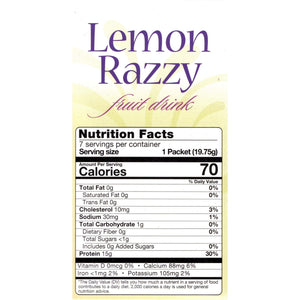 HealthSmart Fruit Drink - Lemon Razzy - 7/Box - Cold Drinks - Nashua Nutrition