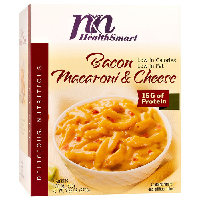 HealthSmart Light Entree - Bacon Mac & Cheese - 7/Box
