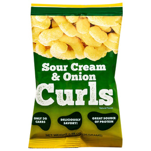 HealthSmart Protein Curls - Sour Cream & Onion - Snacks & Desserts - Nashua Nutrition