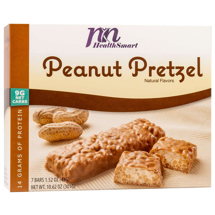 HealthSmart Protein Divine Bars - Peanut Pretzel, 7 Bars/Box