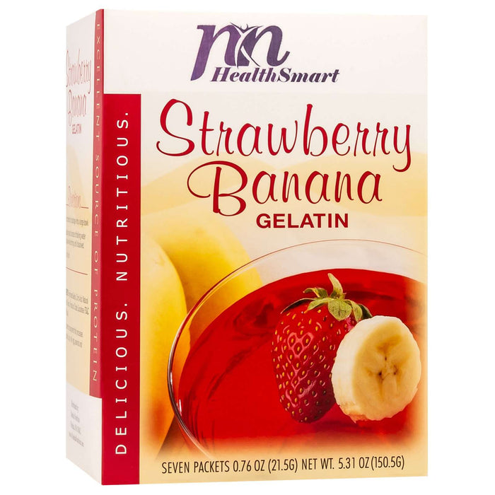 HealthSmart Protein Gelatin - Strawberry Banana - 7/Box