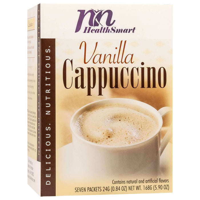 HealthSmart Protein Hot Cappuccino - Vanilla, 7 Servings/Box