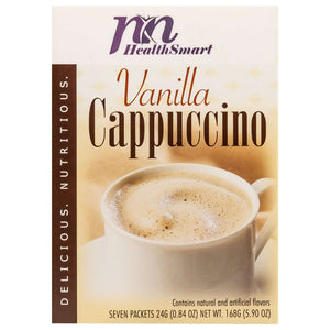 HealthSmart Protein Hot Cappuccino - Vanilla, 7 Servings/Box - Hot Drinks - Nashua Nutrition
