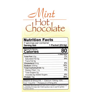 HealthSmart Protein Hot Chocolate - Mint, 7 Servings/Box - Hot Drinks - Nashua Nutrition