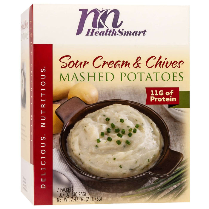 HealthSmart Protein Mashed Potatoes - Sour Cream & Chive - 7/Box