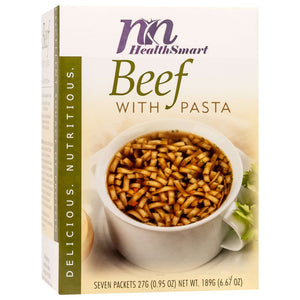 HealthSmart Protein Soup - Beef with Pasta - 7/Box - Hot Soups - Nashua Nutrition