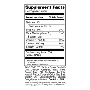 ProCare Health - 500mg Calcium Soft Chews - Sea Salted Caramel - 30 Count - General Health - Nashua Nutrition