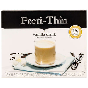 Proti-Thin Anytime Ready To Drink Protein Drink - Vanilla (6/Box) - Protein Liquids - Nashua Nutrition