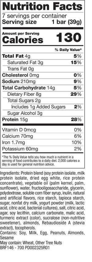 Proti-Thin Protein Bars VLC - Fluffy Lemon Crisp, 7 Bars/Box - Protein Bars - Nashua Nutrition