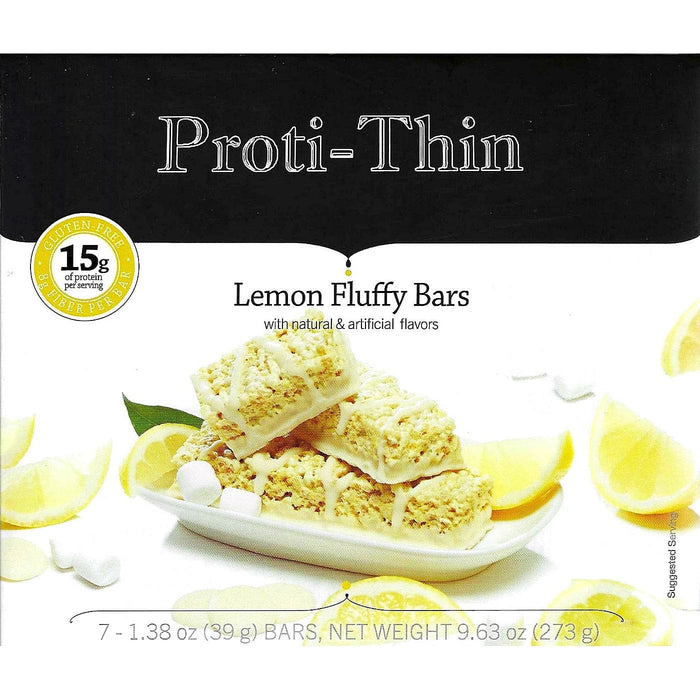 Proti-Thin Protein Bars VLC - Fluffy Lemon Crisp, 7 Bars/Box