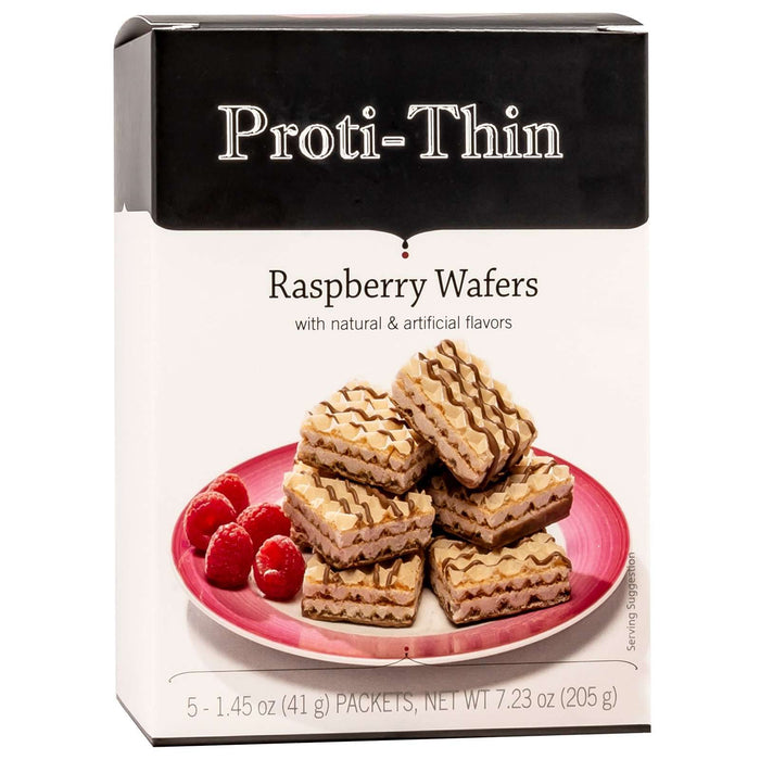 Proti-Thin Protein Wafer Squares - Raspberry, 5 Servings/Box