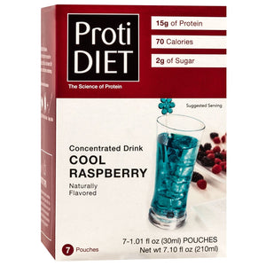 ProtiDiet Liquid Concentrate - Cool Raspberry - 7/Box - Cold Drinks - Nashua Nutrition