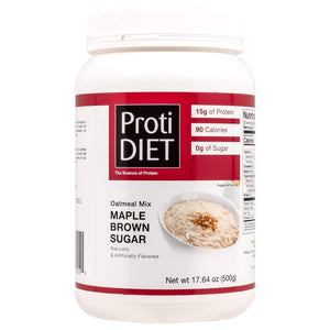 ProtiDiet Oatmeal - Maple Brown Sugar Jug - 20 Servings - Breakfast Items - Nashua Nutrition