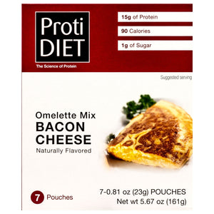 ProtiDiet Omelette - Bacon & Cheese - 7/Box - Breakfast Items - Nashua Nutrition