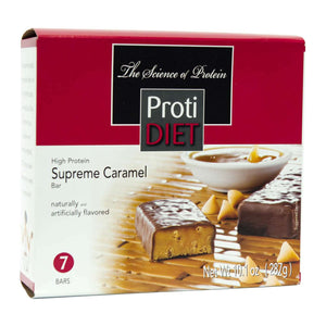 ProtiDiet Protein Bars - Supreme Caramel, 7 Bars/Box - Protein Bars - Nashua Nutrition