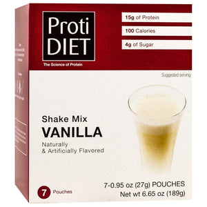 ProtiDiet Protein Shake - Vanilla - 7/Box - Shake & Puddings - Nashua Nutrition