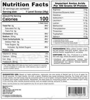 Syntrax - Nectar Protein Powder - Lemon Tea - 32 Serving Bag - Protein Powders - Nashua Nutrition