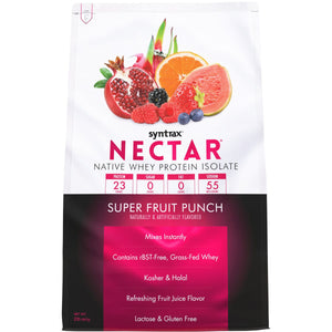 Syntrax - Nectar Protein Powder - Super Fruit Punch - 32 Serving Bag - Protein Powders - Nashua Nutrition
