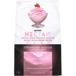Syntrax - Nectar Sweets Protein Powder - Strawberry Mousse - 32 Serving Bag - Protein Powders - Nashua Nutrition