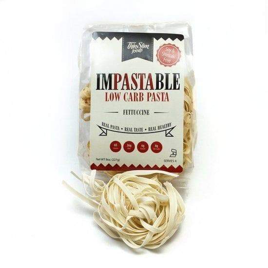 ThinSlim Foods - Impastable Low Carb Pasta - Fettuccine - 4 Servings