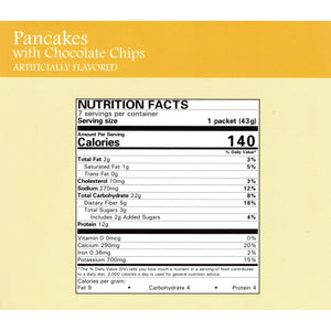 Weight Loss Systems - Pancakes with Chocolate Chips - 7/Box - Breakfast Items - Nashua Nutrition