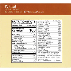 Weight Loss Systems Protein Bars - Peanut, 7 Bars/Box - Protein Bars - Nashua Nutrition