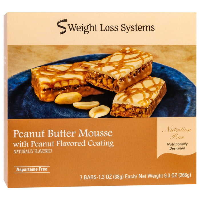 Weight Loss Systems Protein Bars - Peanut Butter Mousse, 7 Bars/Box