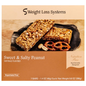 Weight Loss Systems Protein Bars - Sweet & Salty Peanut, 7 Bars/Box - Protein Bars - Nashua Nutrition