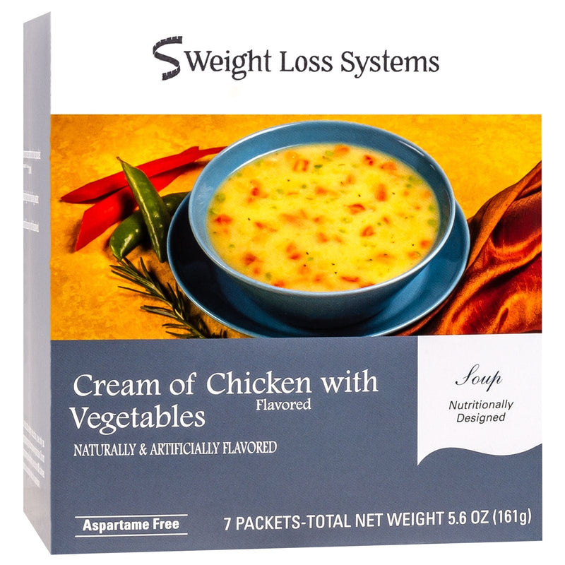 Cream of Chicken with Vegetables Diet Soup Weight Loss Systems