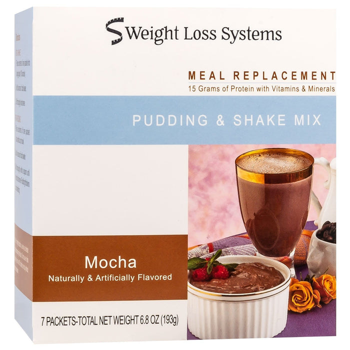 Weight Loss Systems Pudding & Shake - Mocha -  7/Box