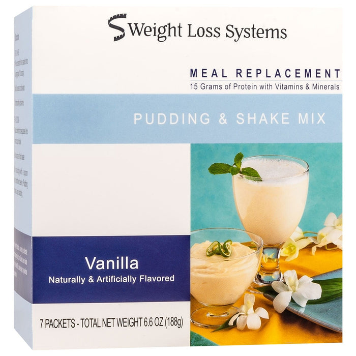 Weight Loss Systems Pudding & Shake - Vanilla -  7/Box