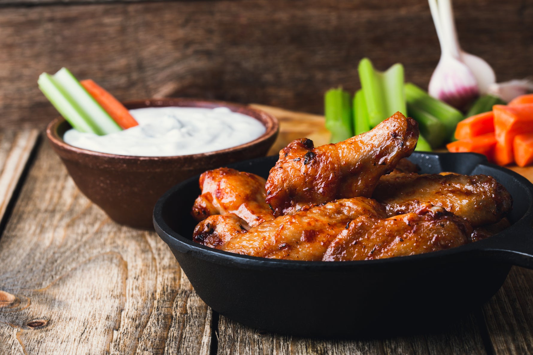 Baked Buffalo Wings, a healthy twist on a game day classic