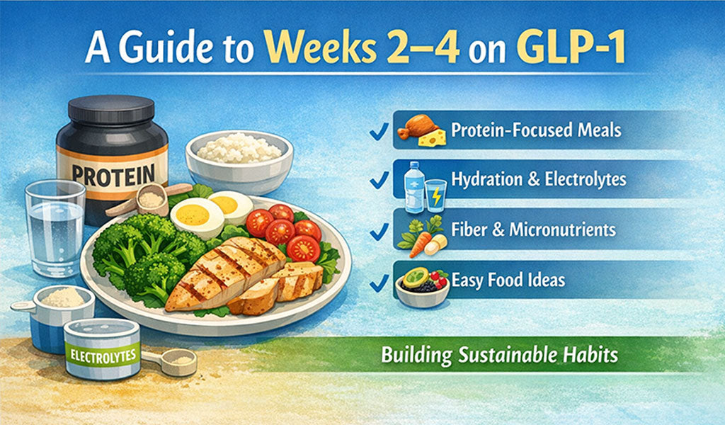 What to Eat During Weeks 2–4 on GLP-1: Simple Protein-First Plan – Nashua Nutrition