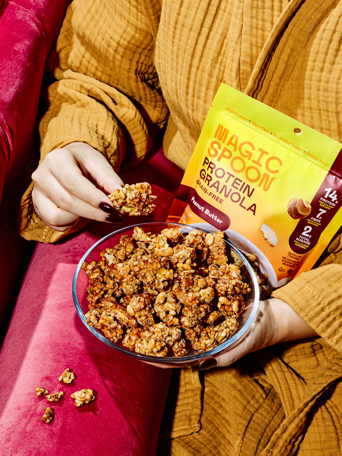 Magic Spoon Protein Granola | Peanut Butter | 1 Bag of 3.5 Servings - Nashua Nutrition