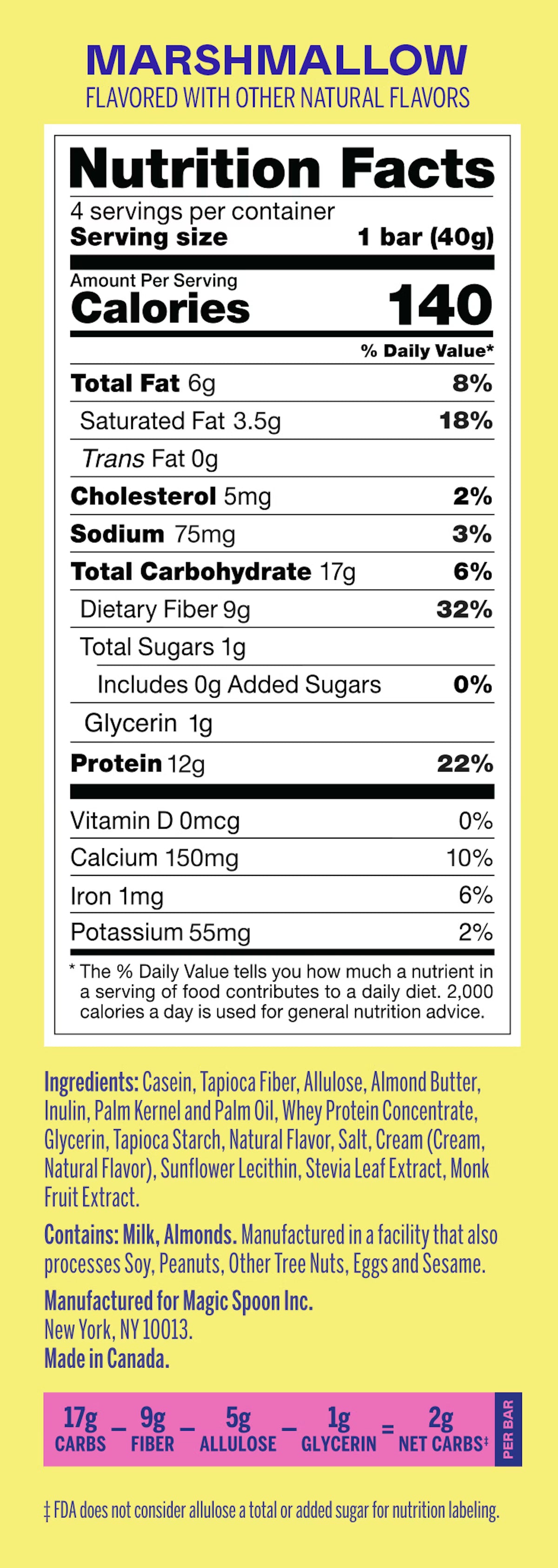 Magic Spoon Protein Treats | Marshmallow | Box of 12 - Nashua Nutrition