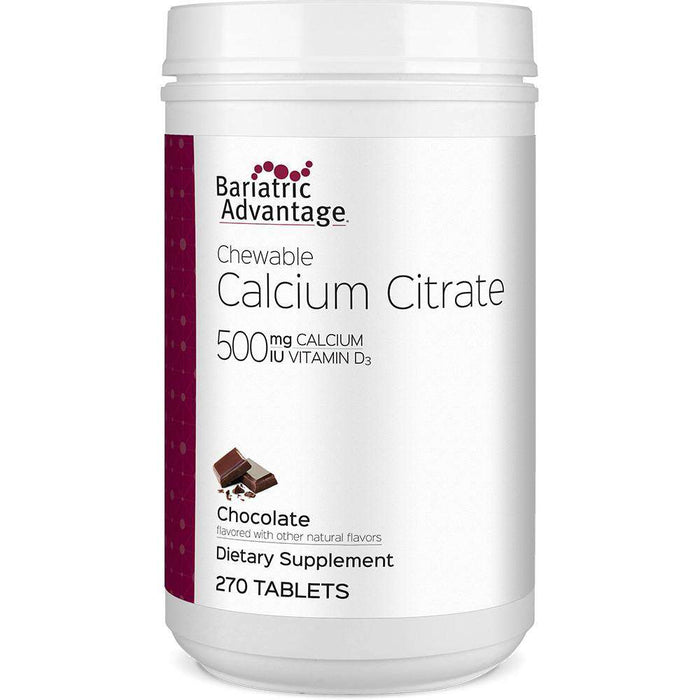 Bariatric Advantage - Chewable Calcium Citrate - Chocolate - 500mg - 270 Count