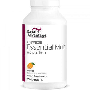 Bariatric Advantage - Chewable Essential Multi - No Iron - Orange - 180 Count - Vitamins & Minerals - Nashua Nutrition