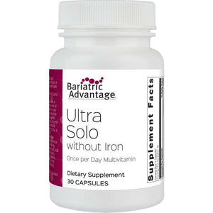 Bariatric Advantage - Ultra Solo Multi Formula (No Iron) - 1 Per Day - 30 Capsules - Vitamins & Minerals - Nashua Nutrition