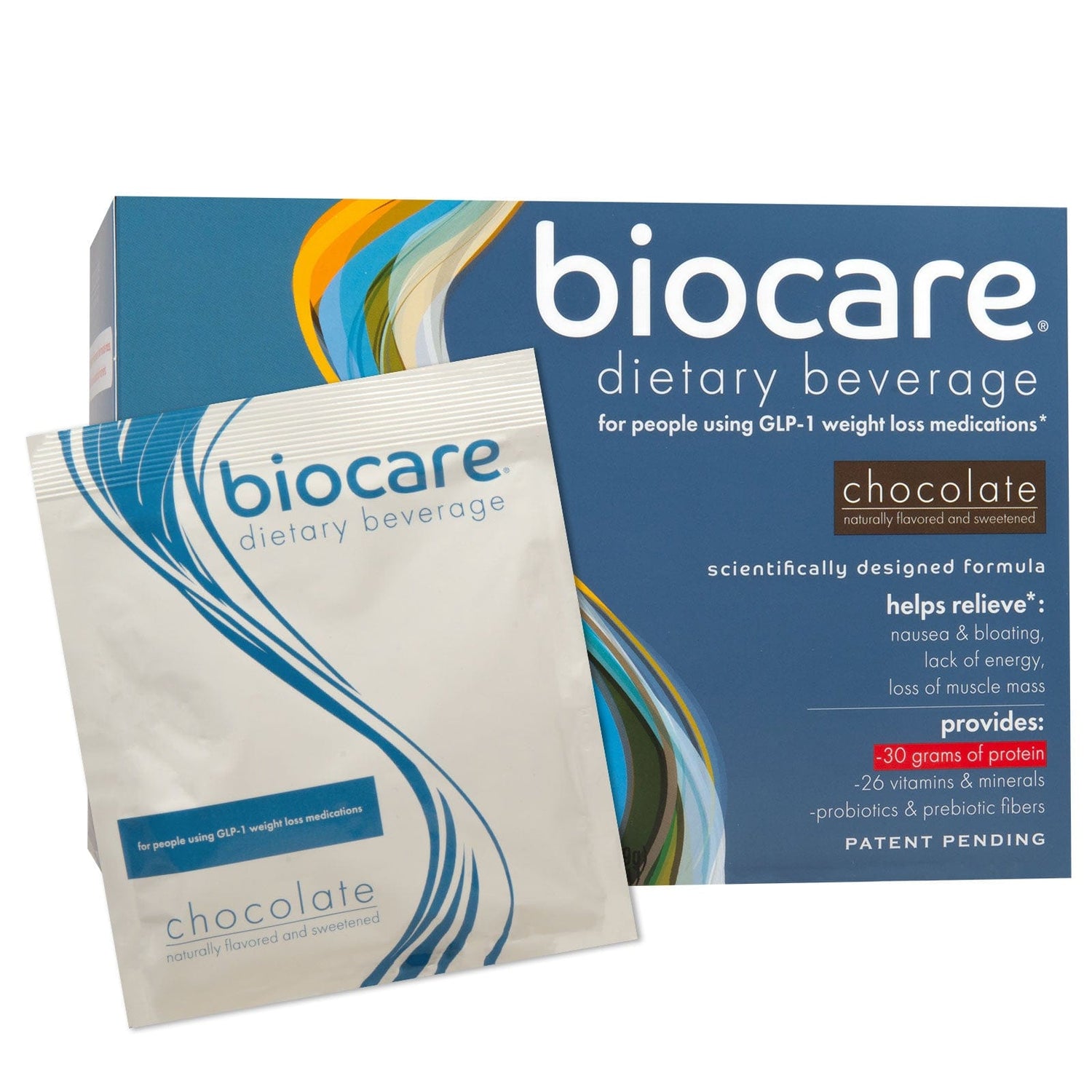 Biocare 30G Protein GLP-1 Friendly Nutrition Shake - Chocolate (14-Count) - Nashua Nutrition