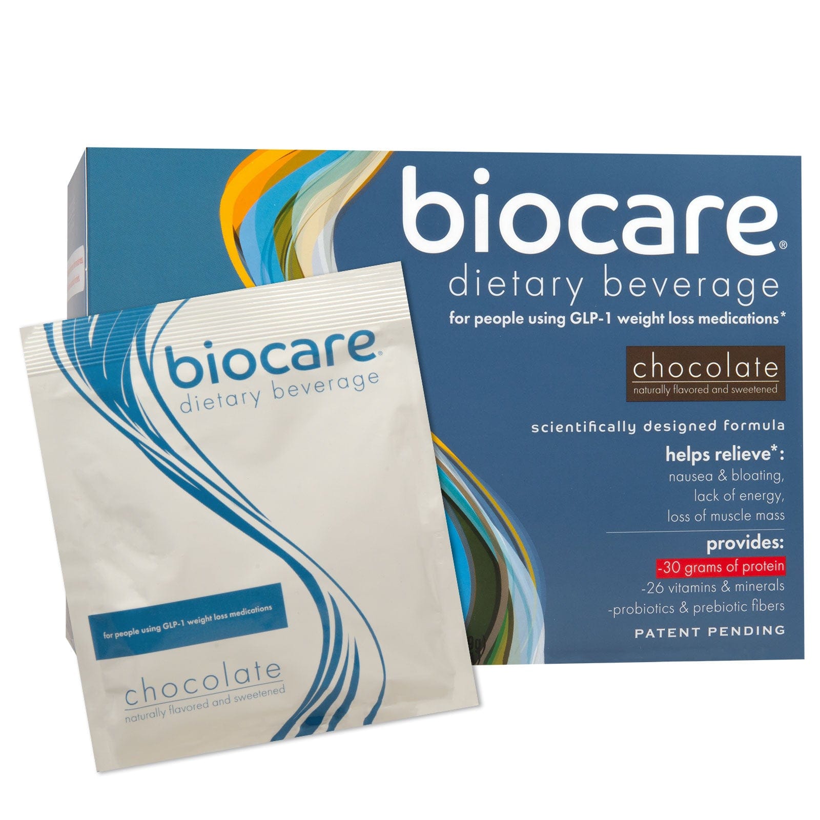 Biocare 30G Protein GLP-1 Friendly Nutrition Shake - Chocolate (14-Count) - Nashua Nutrition