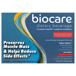 Biocare 30G Protein GLP-1 Friendly Nutrition Shake - Strawberries and Creme (14-Count) - Nashua Nutrition