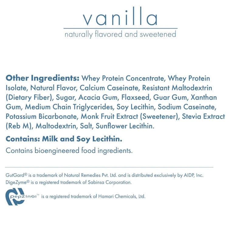 Biocare 30G Protein GLP-1 Friendly Nutrition Shake - Vanilla (14-Count) - Nashua Nutrition