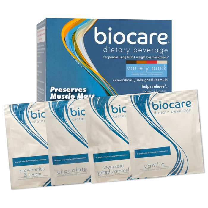 BioCare GLP-1 Friendly 30G Protein Nutrition Shake - Variety Pack - (7 Count)