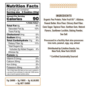 Catalina Crunch - Keto Sandwich Cookies - Peanut Butter - 8 Servings/Box - Breakfast Items - Nashua Nutrition
