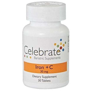 Celebrate Vitamins - Iron+C - 30mg - 30 Tablets - Vitamins & Minerals - Nashua Nutrition